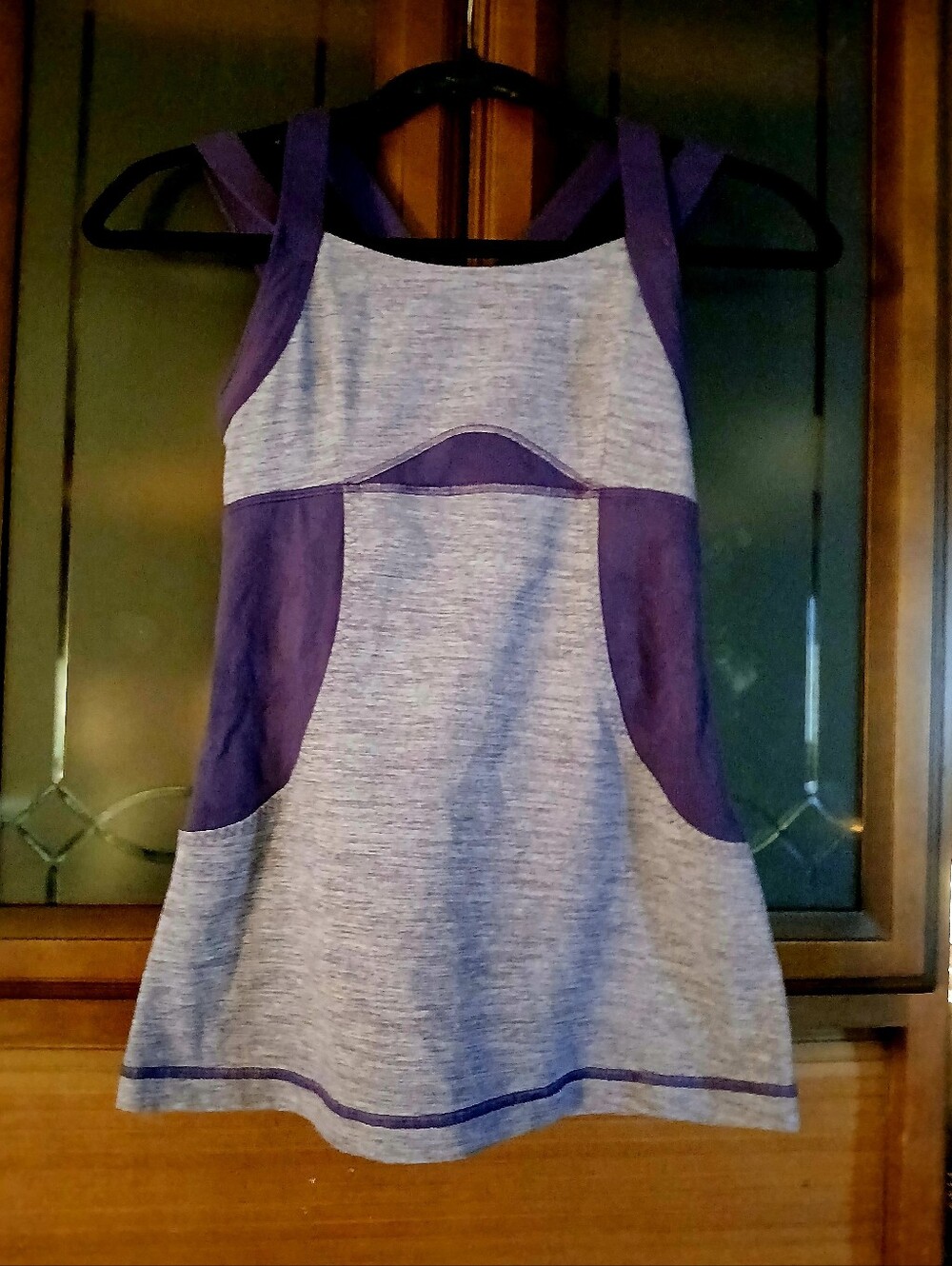 Girls Purple Lululemon-Accent Heather Gray yoga tunic